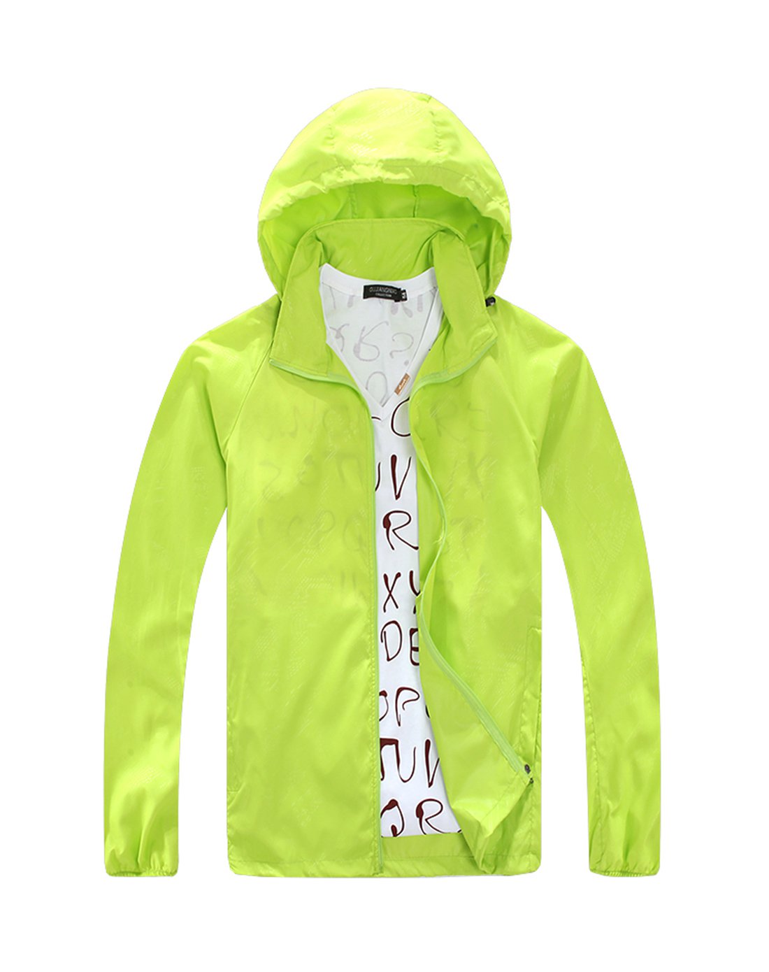 防紫外线 男女款 防晒衣情侣皮肤衣绿色