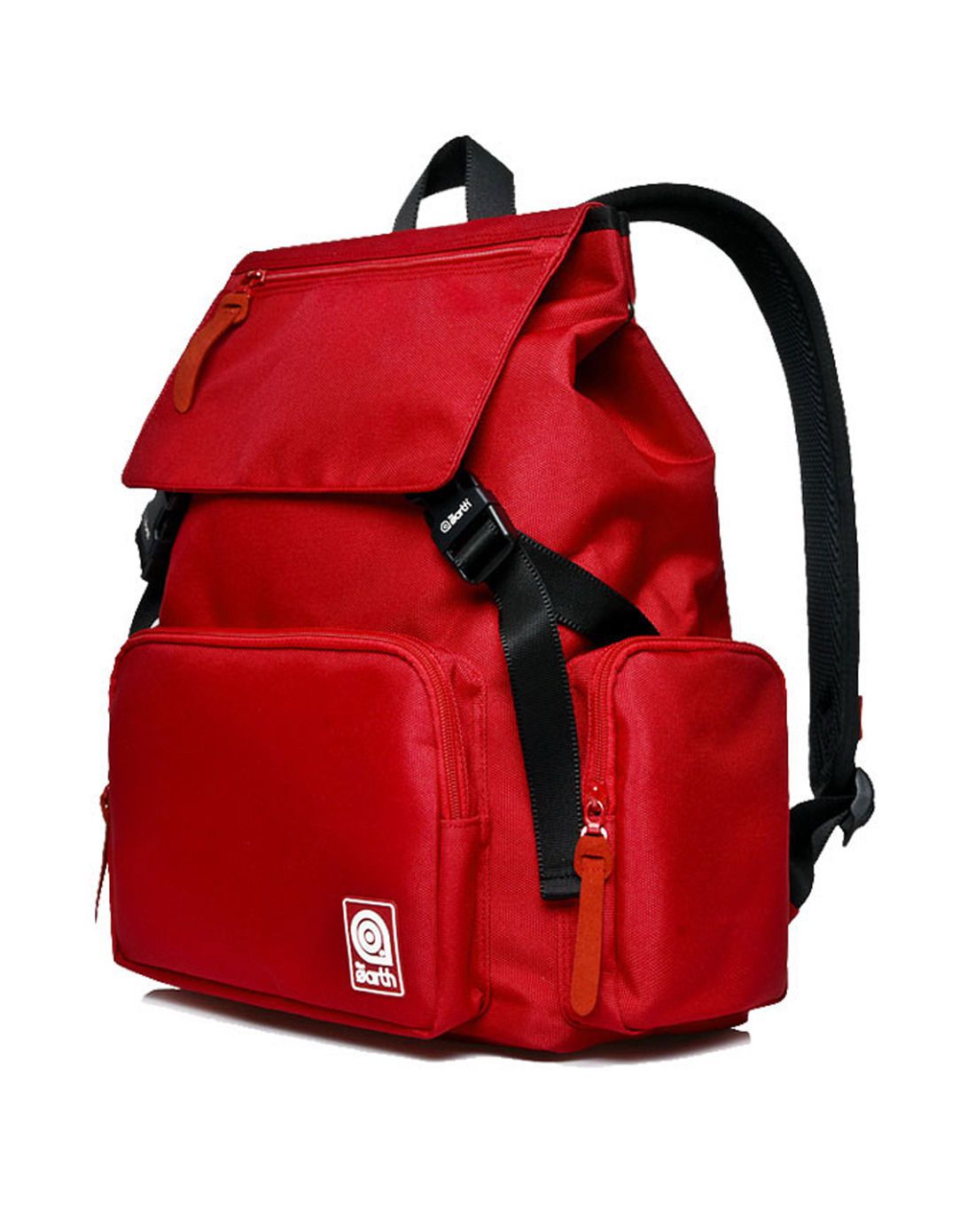 轻潮系列男女通用红色轻便背包