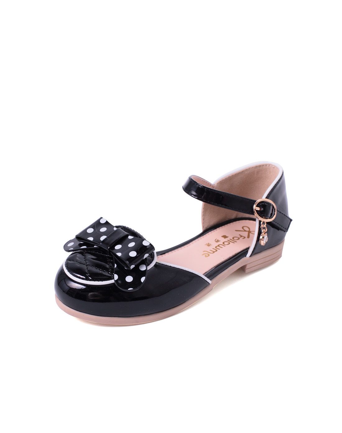 女小童黑色半凉鞋