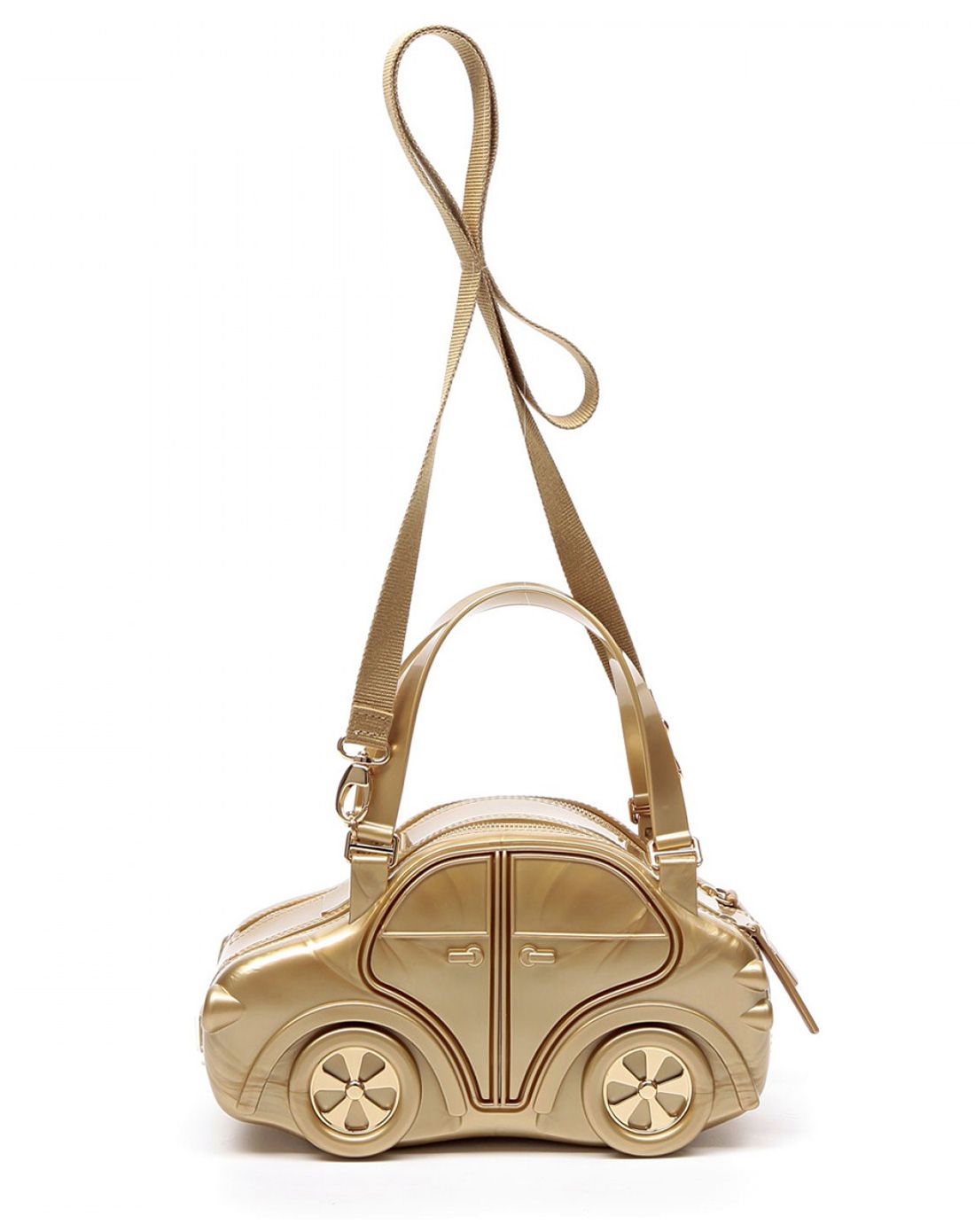 意大利进口明星汽车包 金色女士个性立体包