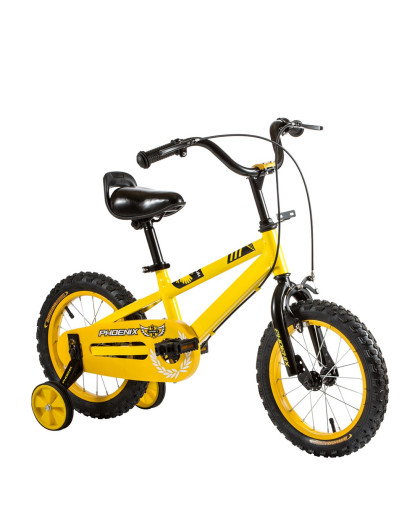 儿童自行车 乐享--14寸桔黄色