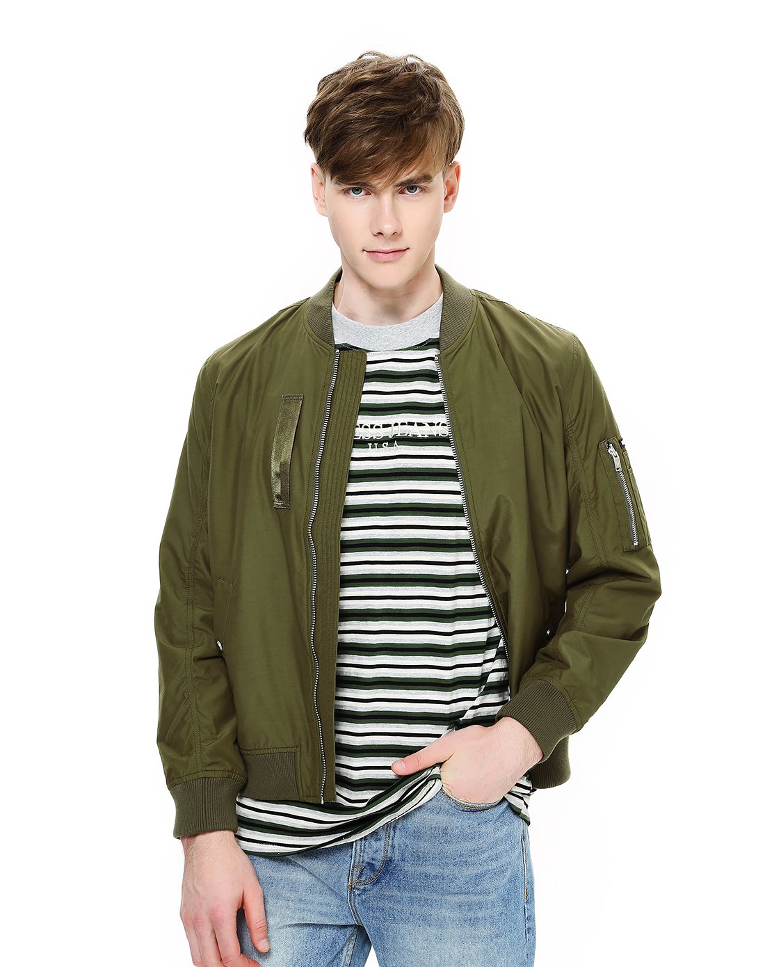 guess男装 2017秋季摩登新品来袭guess 情侣款男士情侣款拼贴短身棒球