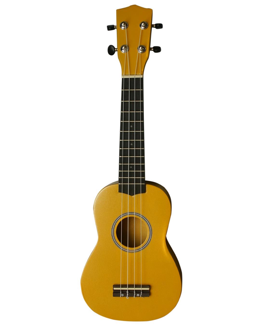 哈利臣黄木尤克里里/小四弦21寸吉他(黄色)(送拨片,教学书)