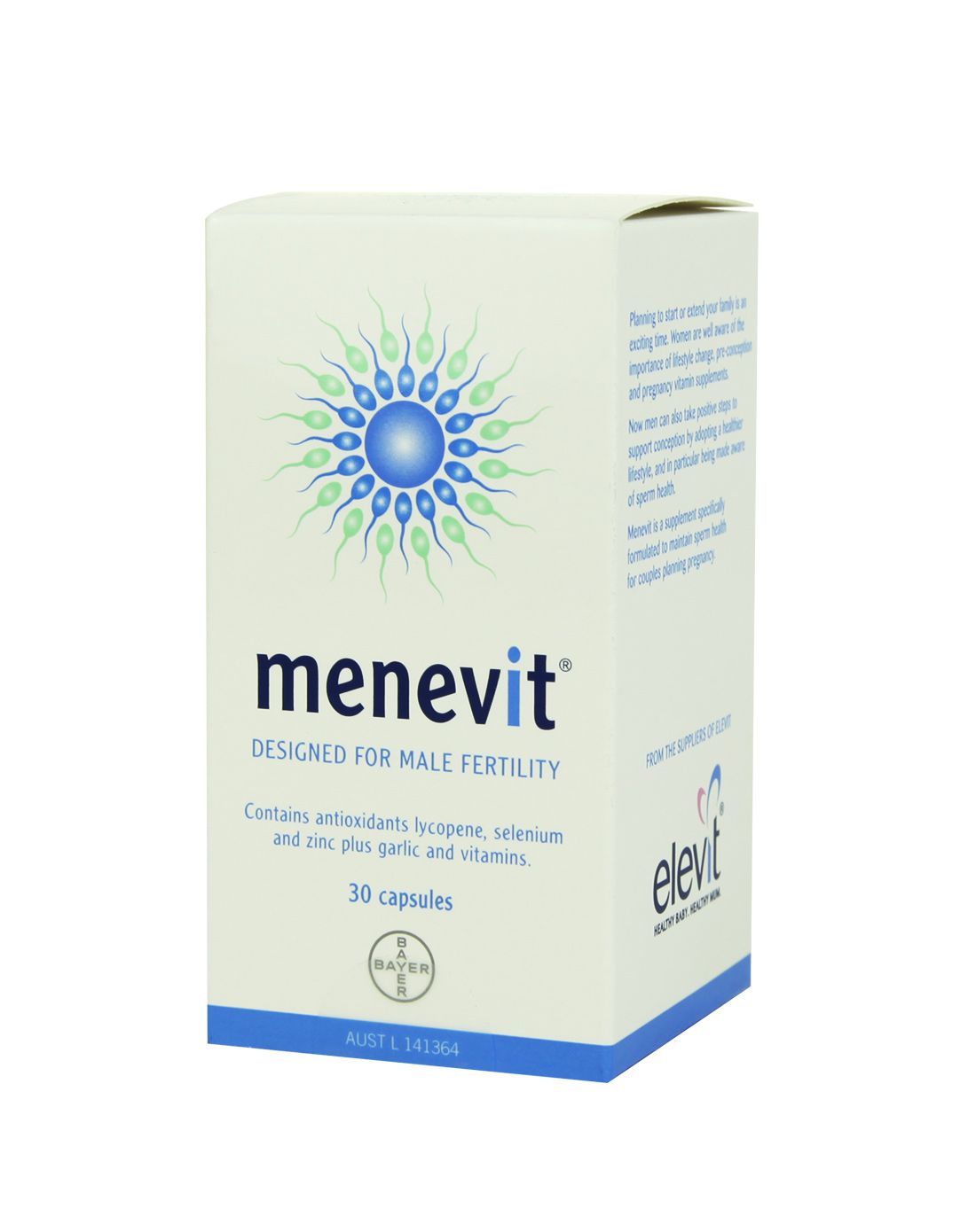 德国bayer旗下母婴营养品海外专场拜耳bayer menevit 男士备孕营养素