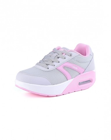 运动风 女款灰粉运动鞋 时尚简约舒适透气百搭