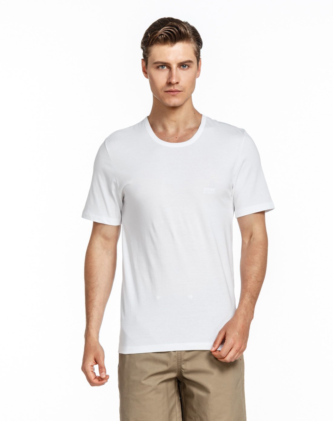 hugo boss (2件装)男式短袖圆领t恤衫