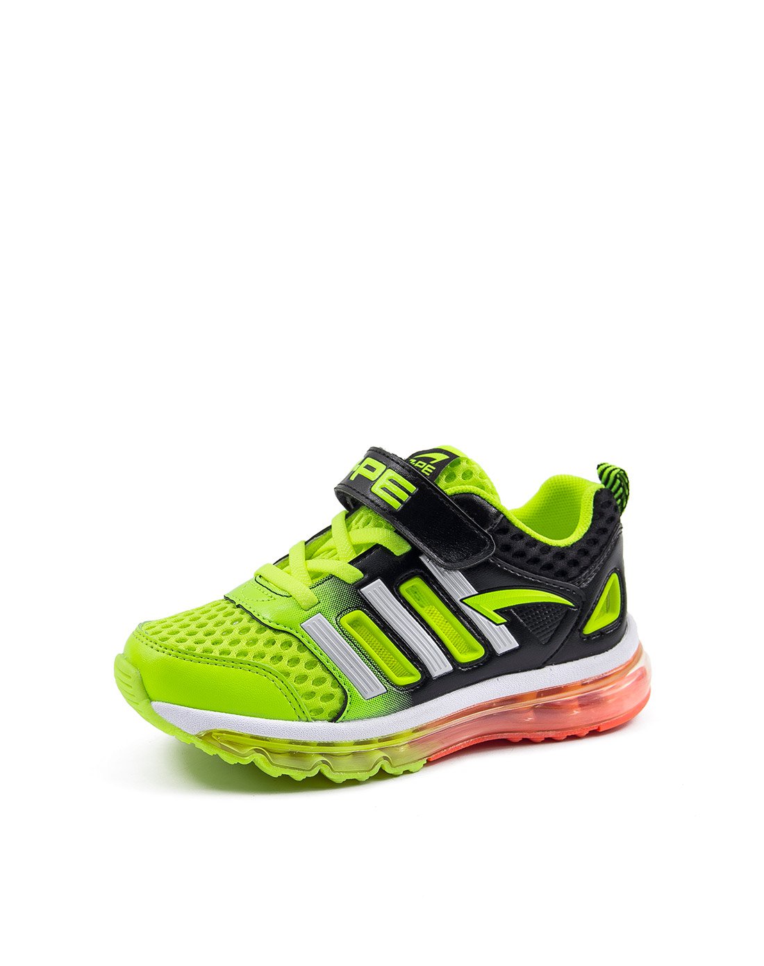 七波辉7-pe男女童鞋七波辉正品 春夏新品 荧光绿 男童休闲 透气时尚