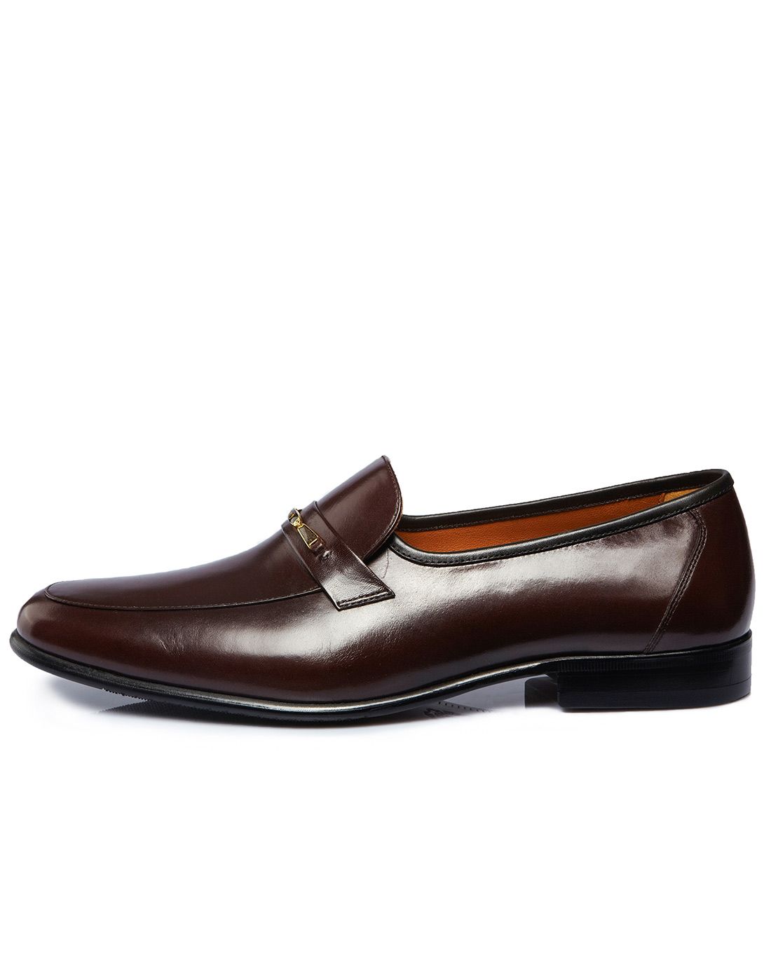 意大利进口棕色袋鼠皮商务皮鞋