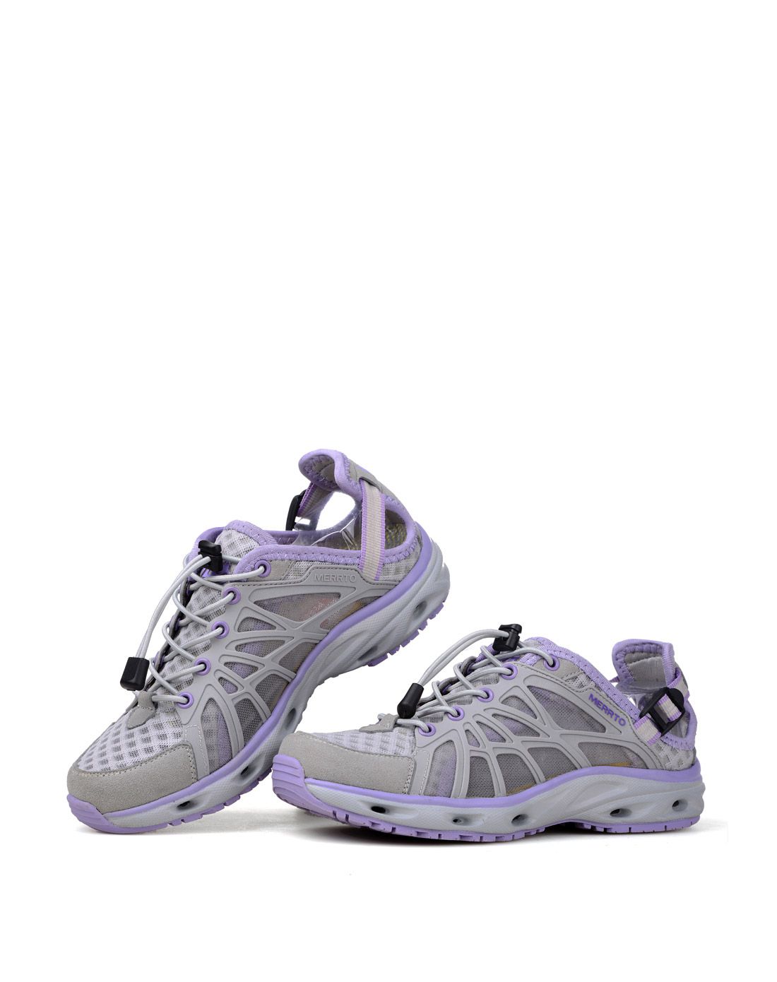 超纤kpu 女款款浅灰色溯溪鞋 涉水防滑