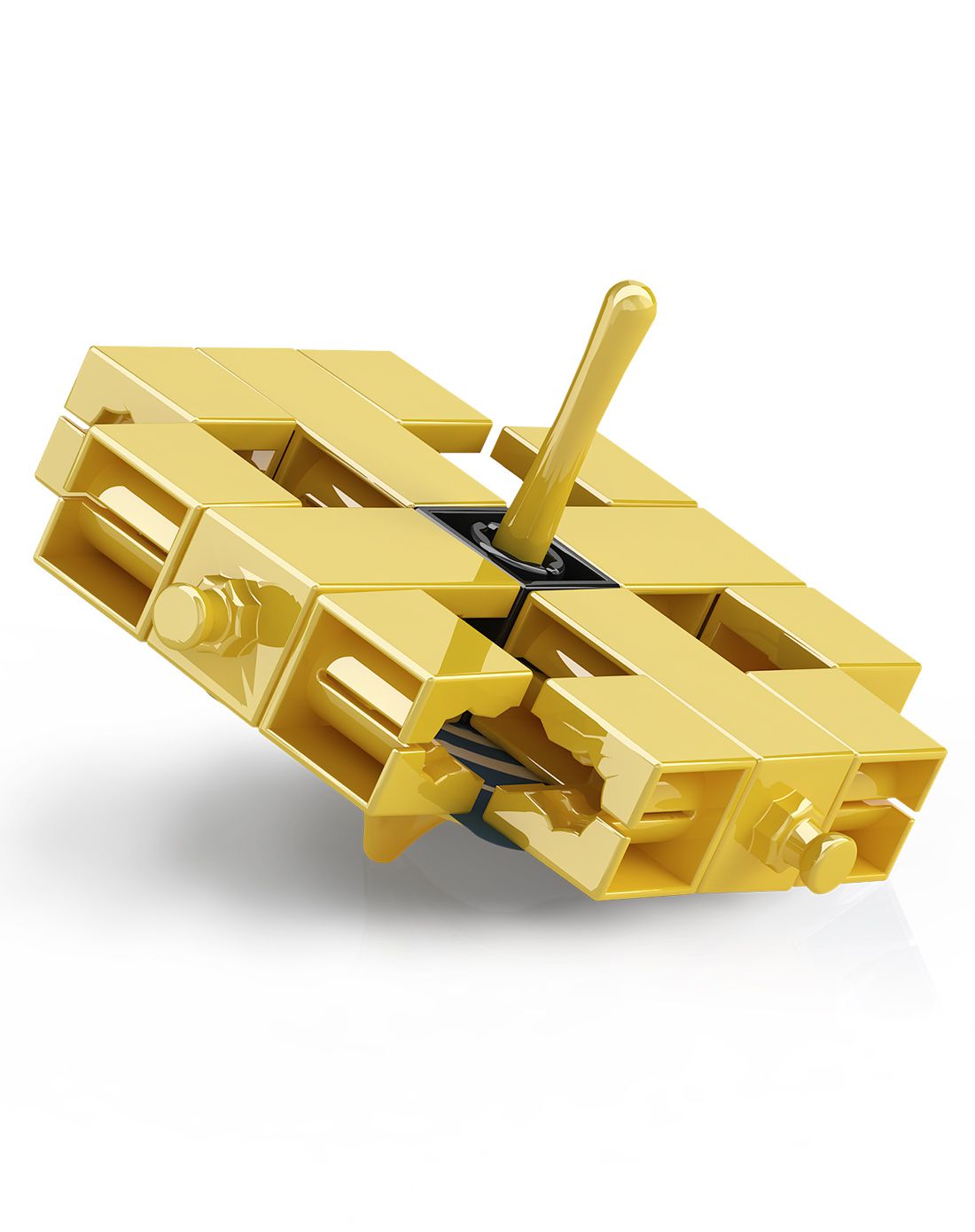 【2件起售】engino欧洲原装进口塑料拼插模型 蓝色陀螺模型