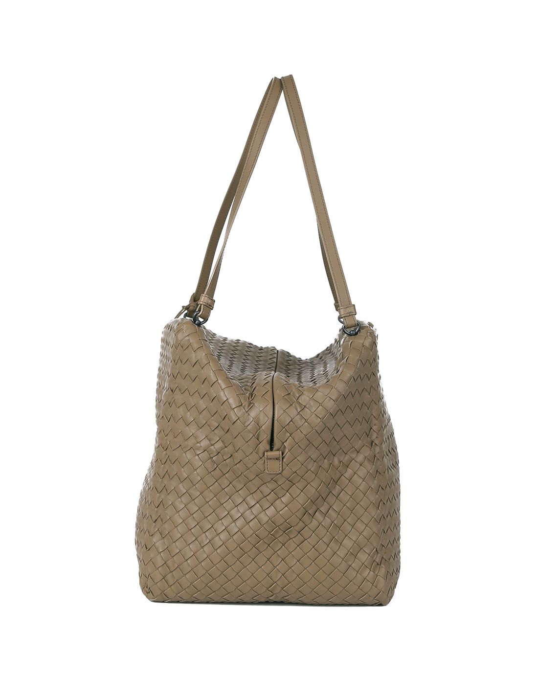 bottega veneta女士咖啡色拉链单肩包