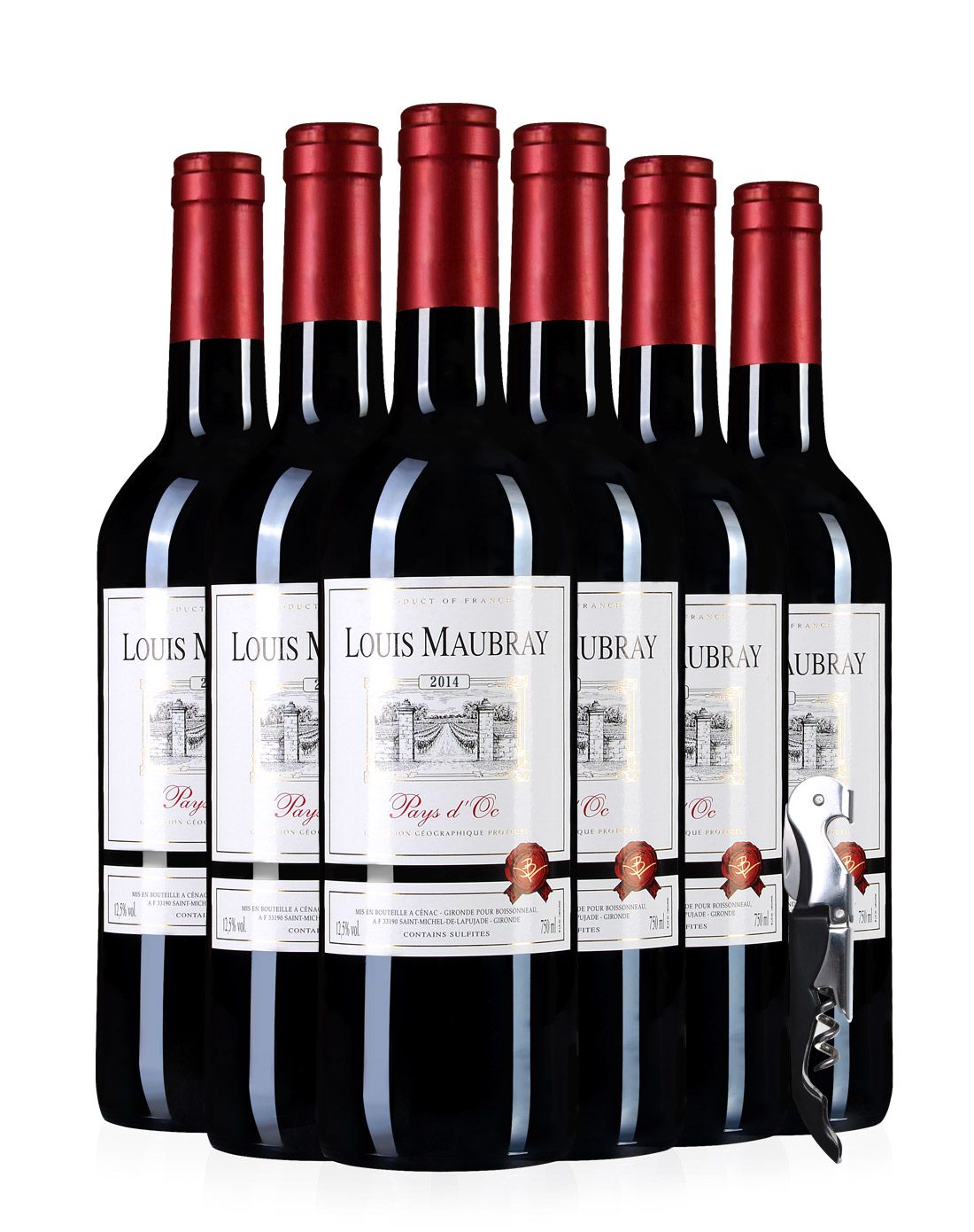 路易斯莫布瑞干红葡萄酒特酿750ml*6[爆款特卖]