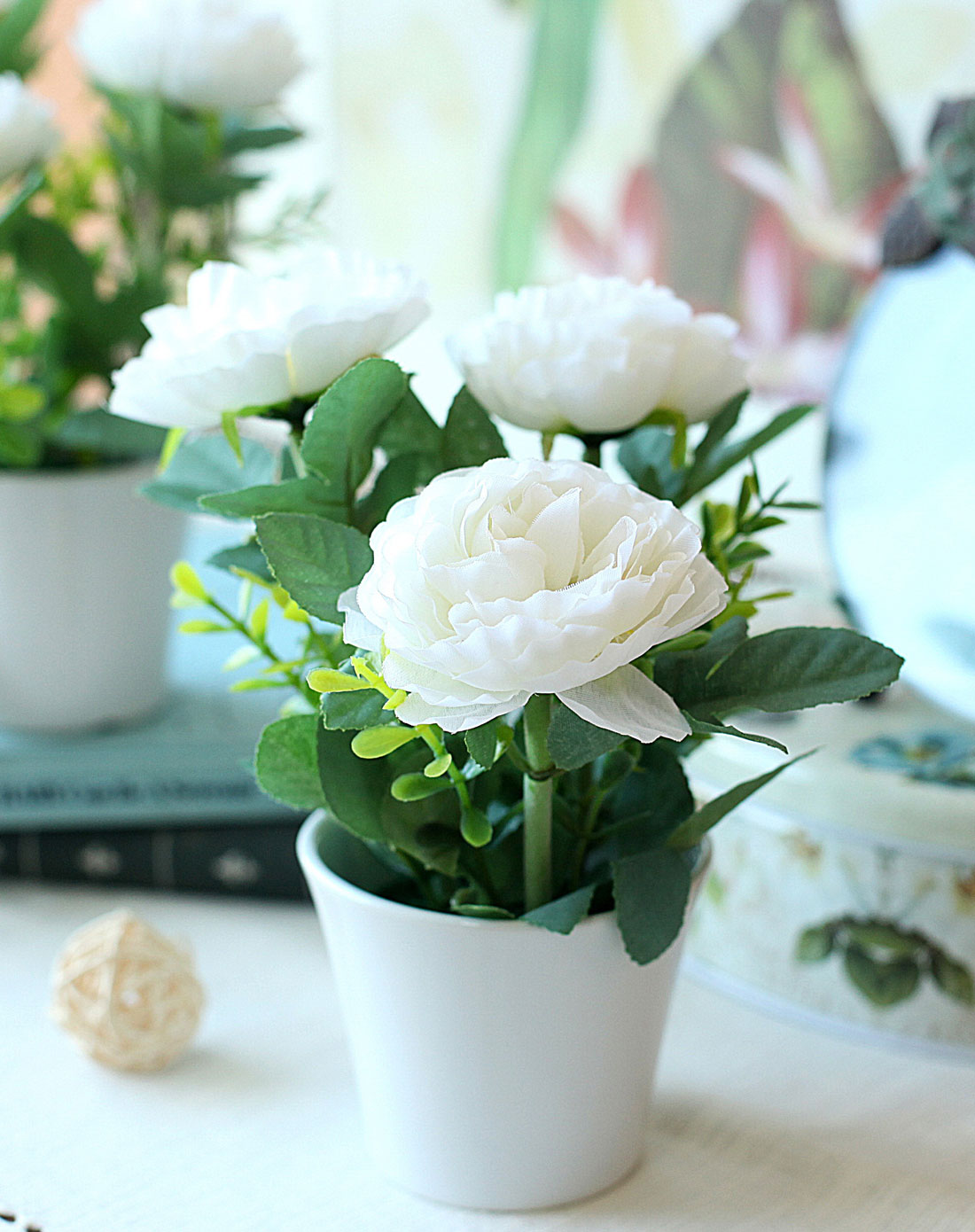 可爱露莲小花艺白色