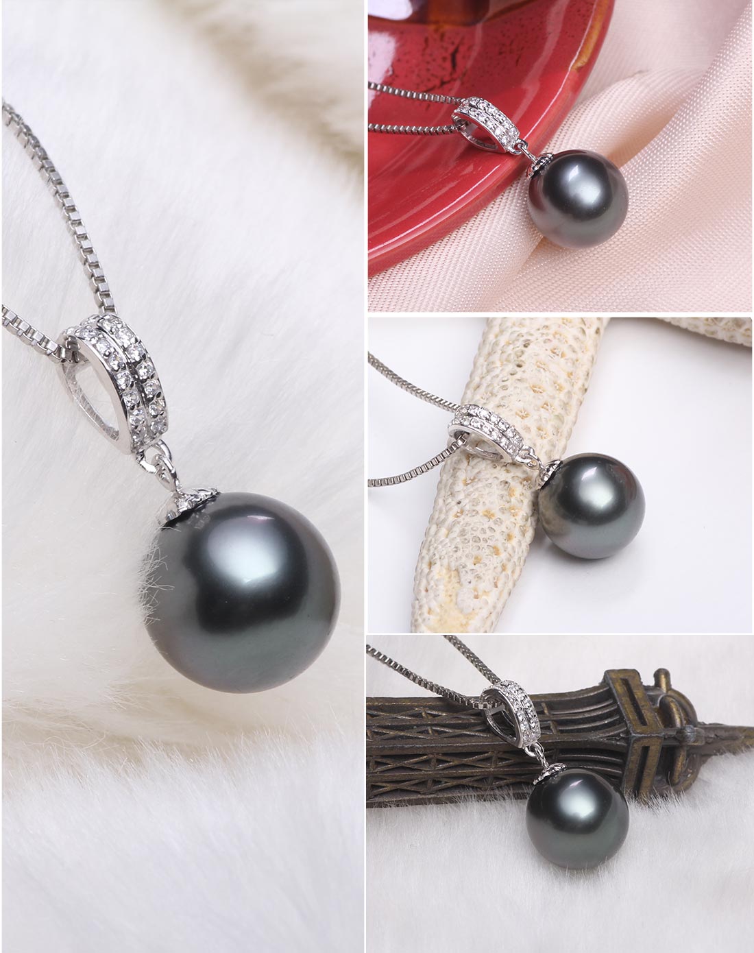 5-11mm无暇黑珍珠