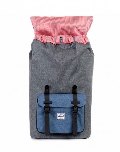 herschel男女炭灰海军蓝黑美洲系列时尚双肩包