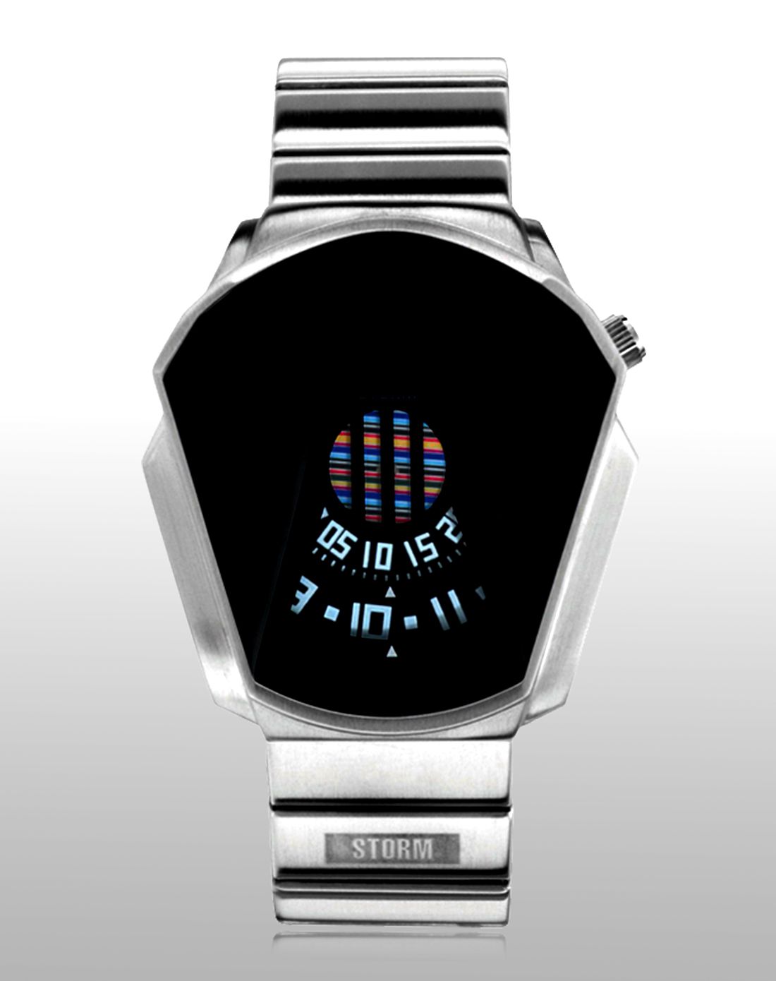 英国storm潮牌手表专场 storm 【新品】炫酷罗盘立体镜面钢表带石英男