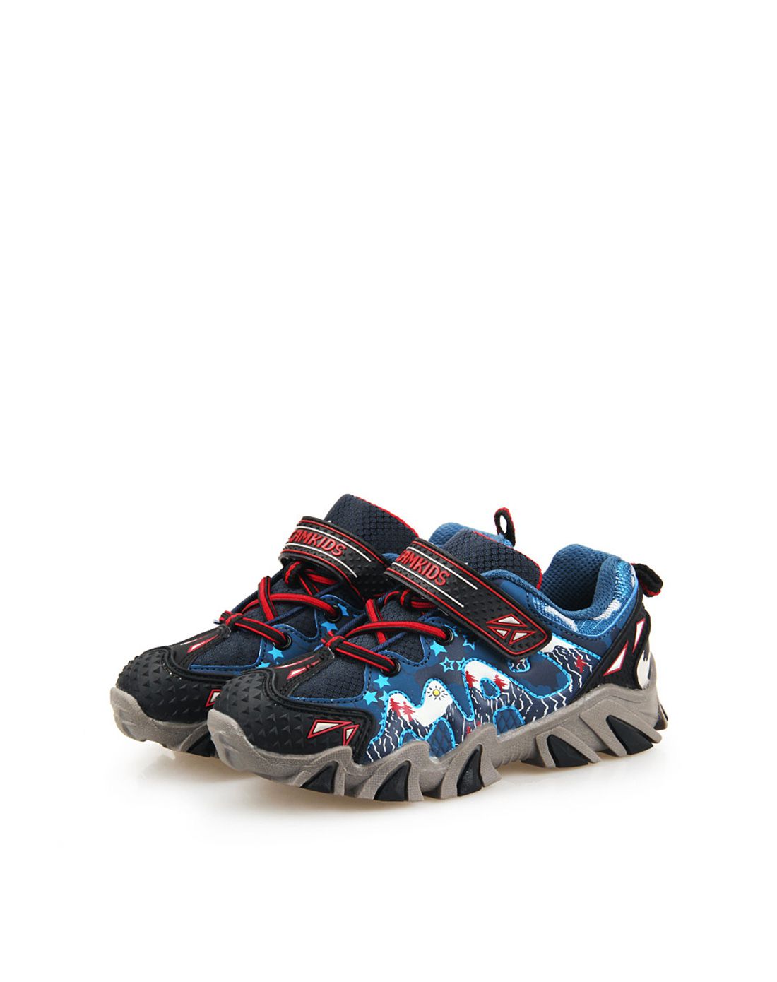 小骆驼camkids时尚童鞋专场骆驼camkids 男小童黑/海蓝/红登山鞋