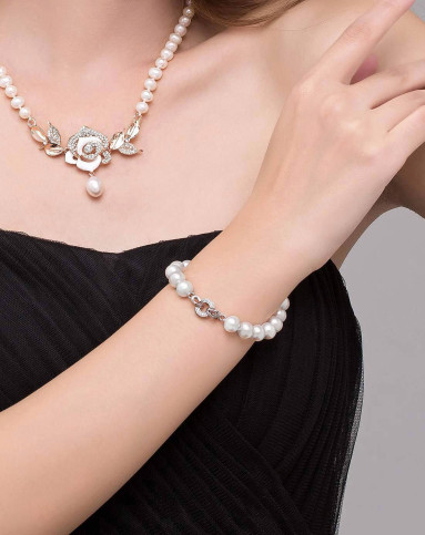 水年华snh珍珠水年华 正圆款珍珠手链snh2014277_唯品会