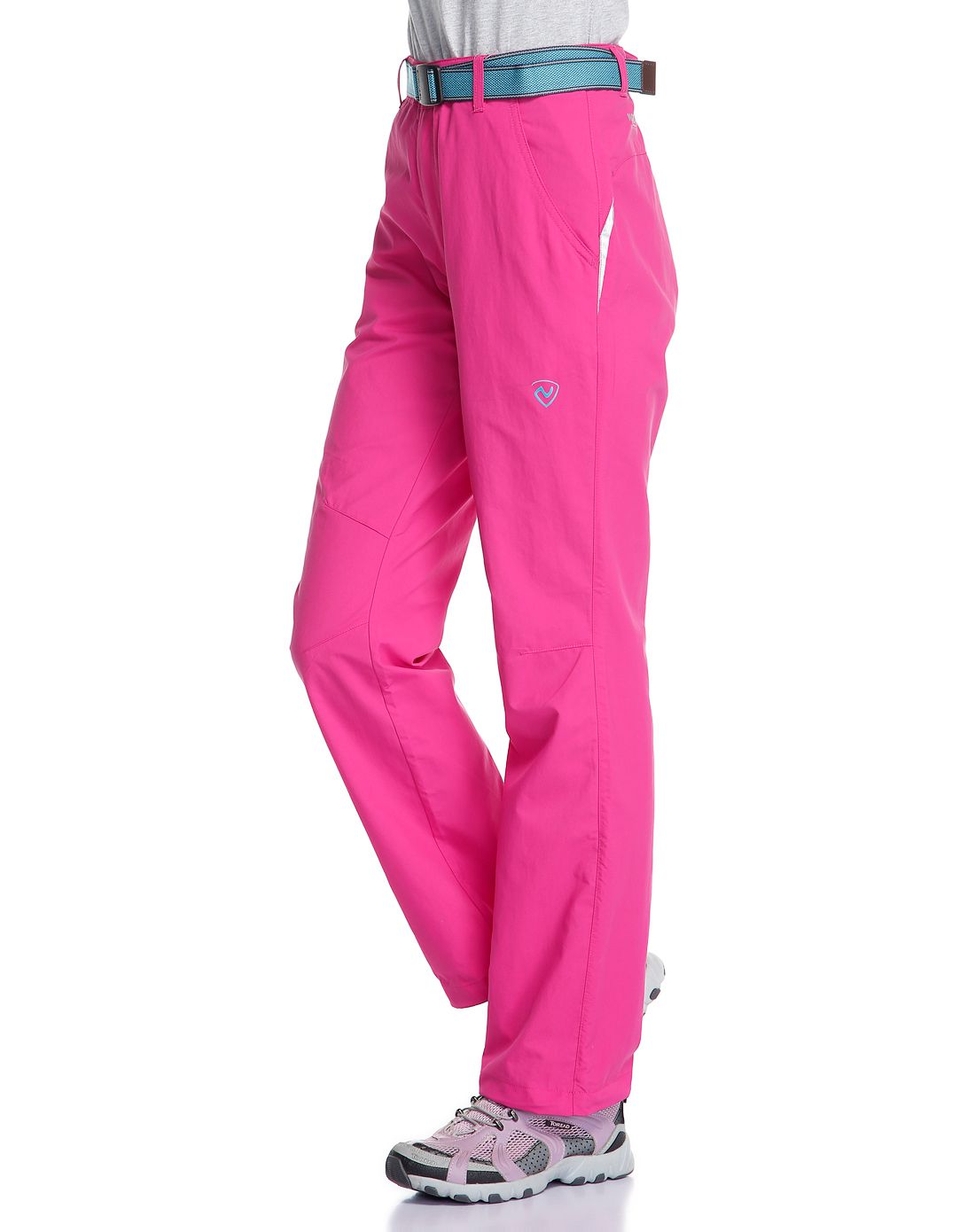 轻便速干 女款玫红色长裤