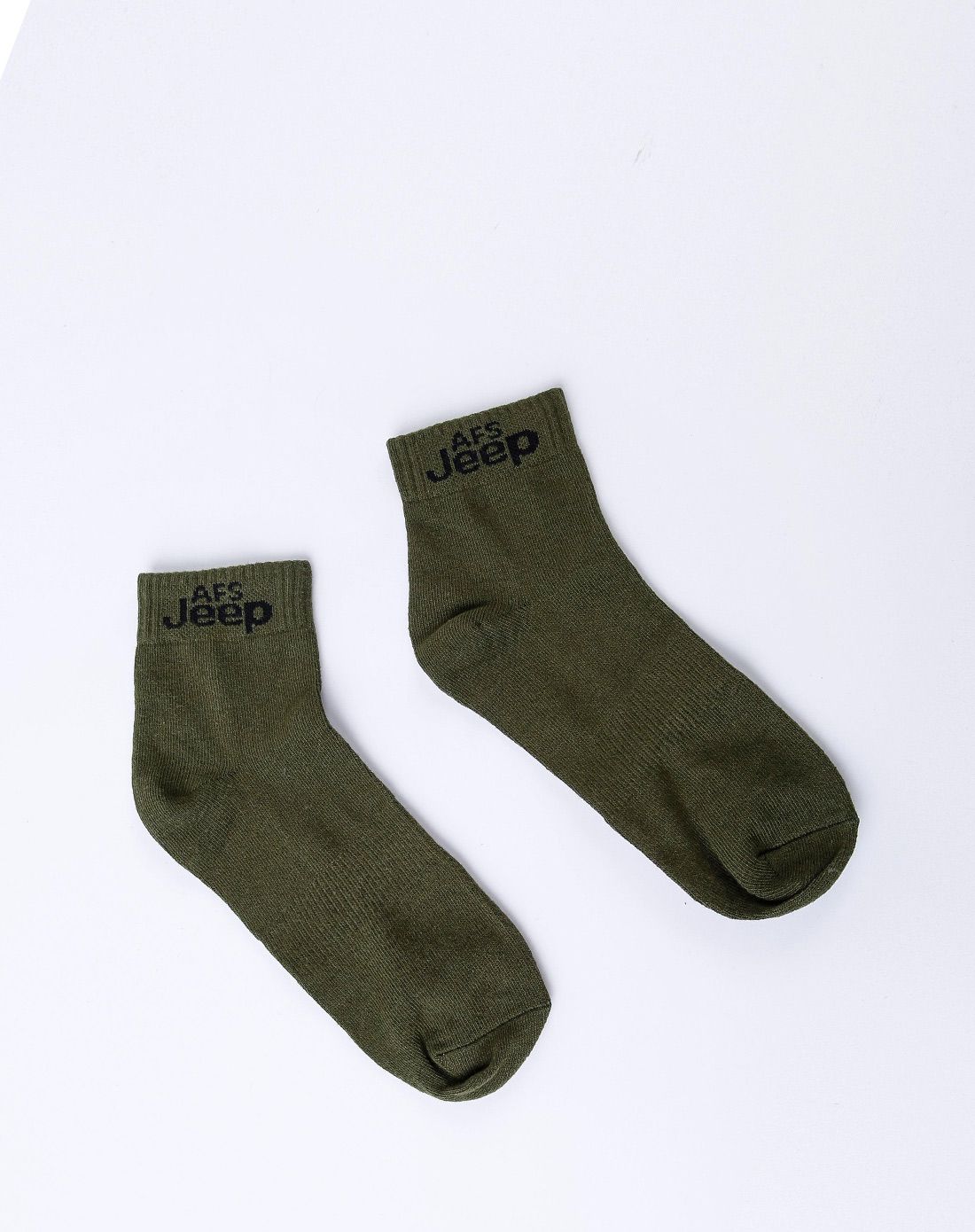 舒适透气 男士军绿色袜子 5双装