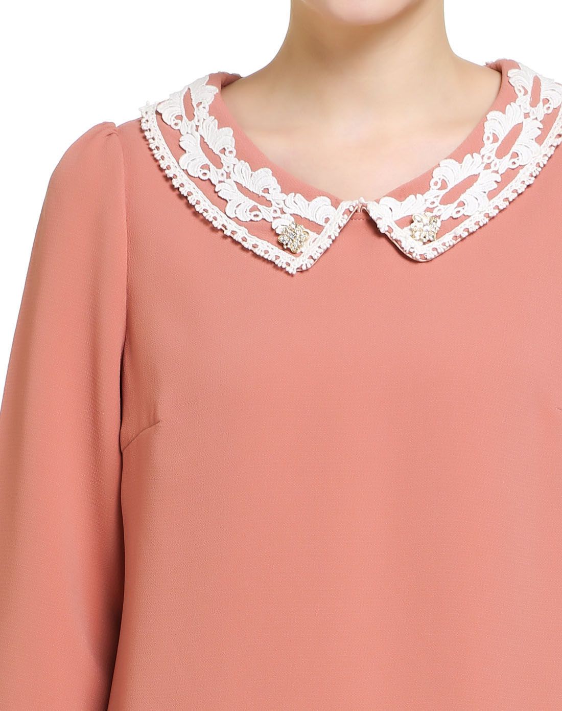 时尚简约淑女连衣裙深粉