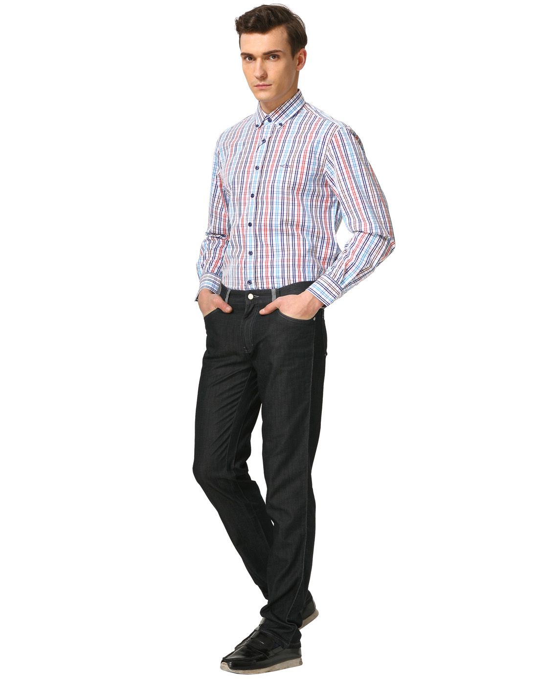 德鲨good luck gladius男装专场 男士个温暖拼色长袖衬衫