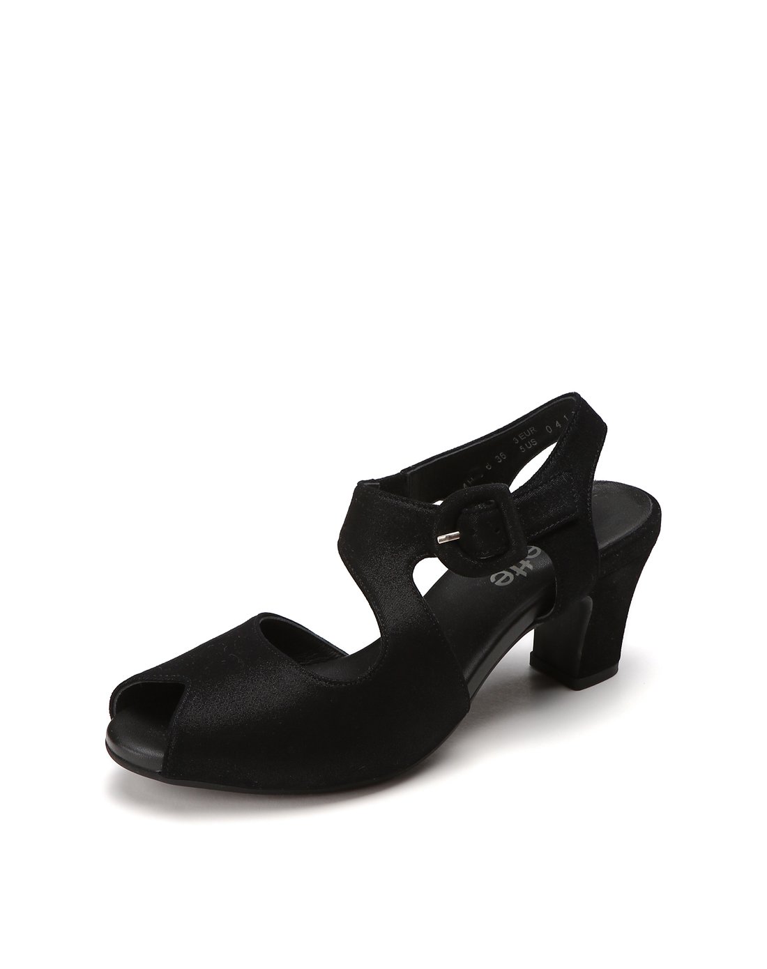 achette雅氏女鞋专场 优雅时尚粗跟鱼嘴凉鞋黑