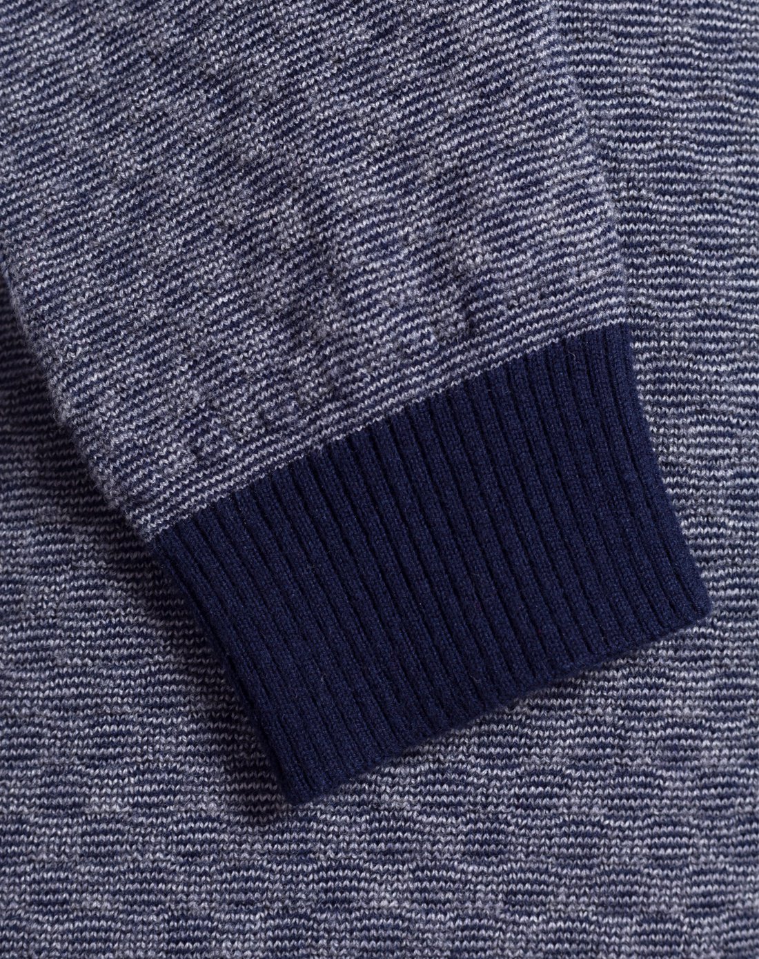 休闲帅气长袖羊毛衫墨蓝/灰色