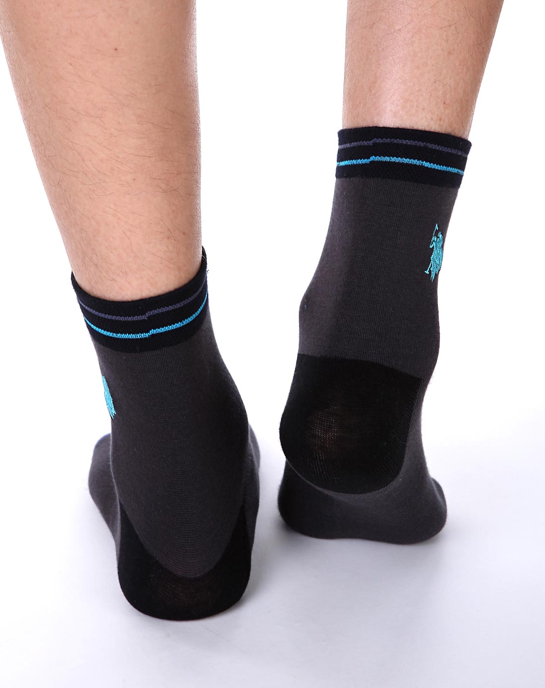 u.s.polo assn男士绣花休闲袜(七双装)