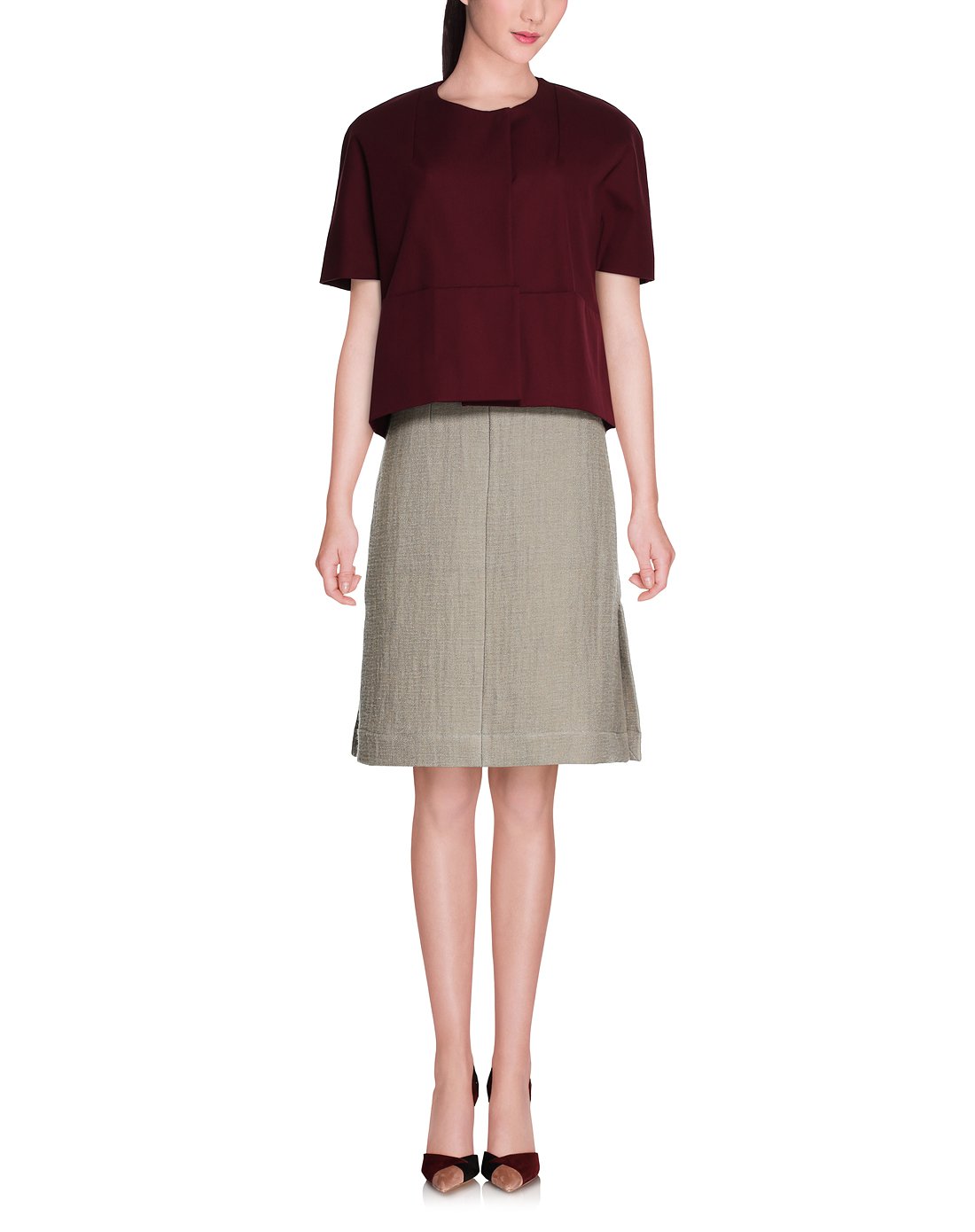 marni减龄时髦女装marni 女款拼接短款外套gimah08a00td63400942_唯品