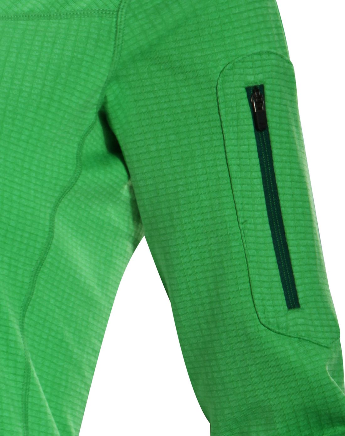 专柜同款 女款艾绿色半胸套头抓绒衣