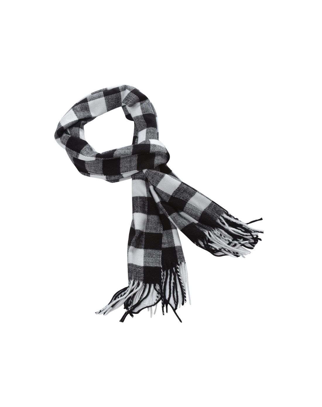 男女童黑白围巾