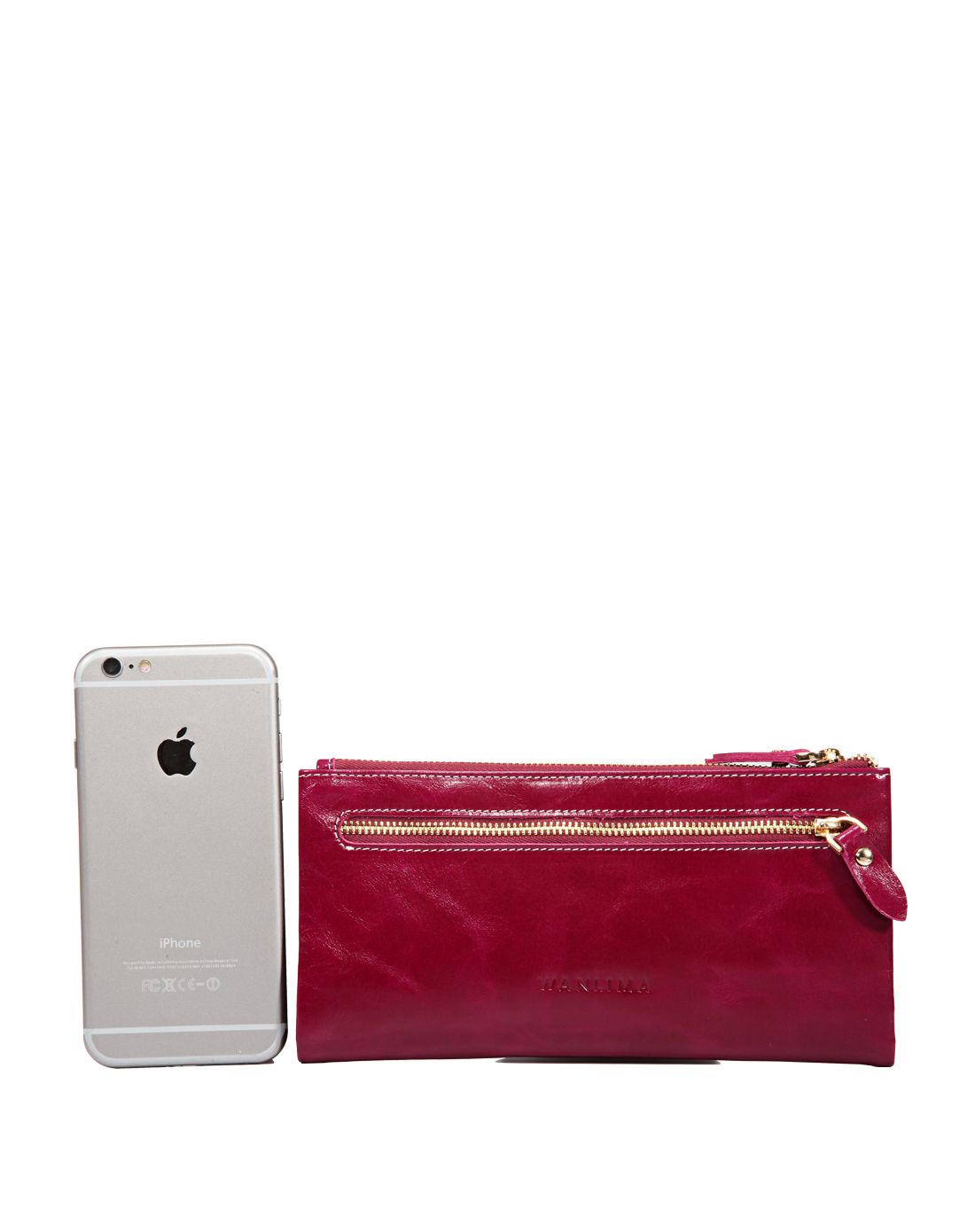 万里马 潮流时尚气质女士拉链手拿包