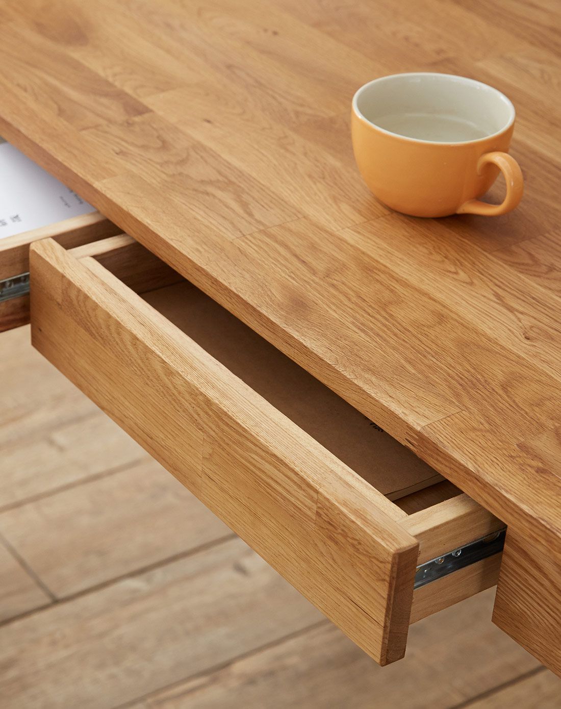 现代创意简约简易纯实木三抽书桌办公桌