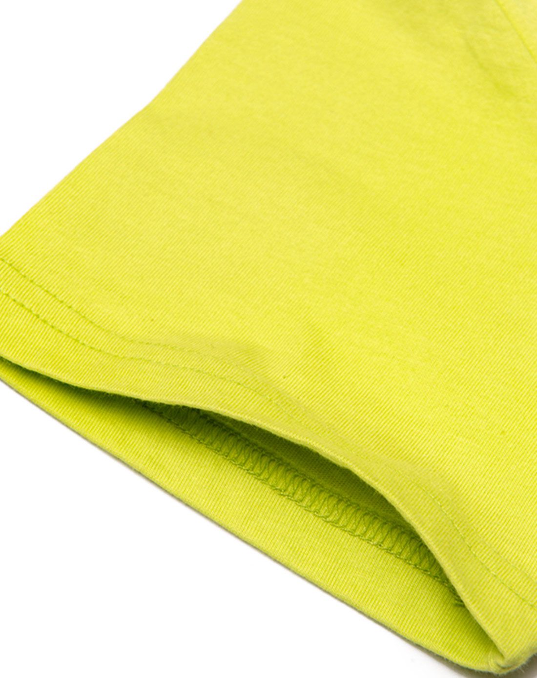 男童酸橙绿针织短袖t恤