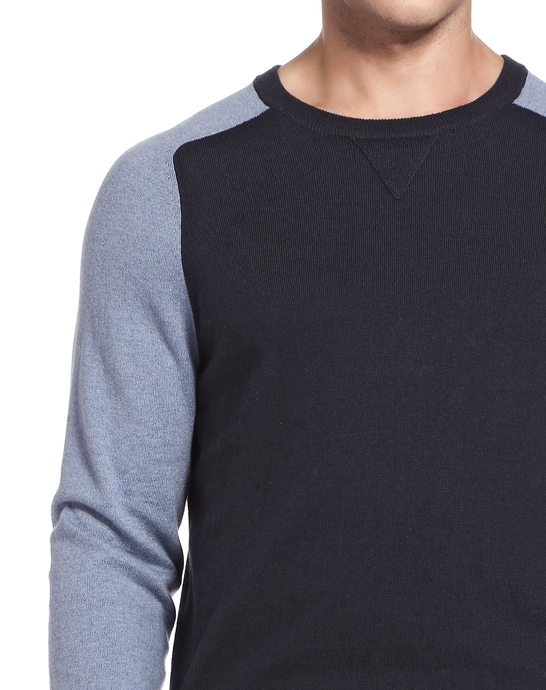 red fleece男款藏蓝/墨蓝色混羊绒针织衫