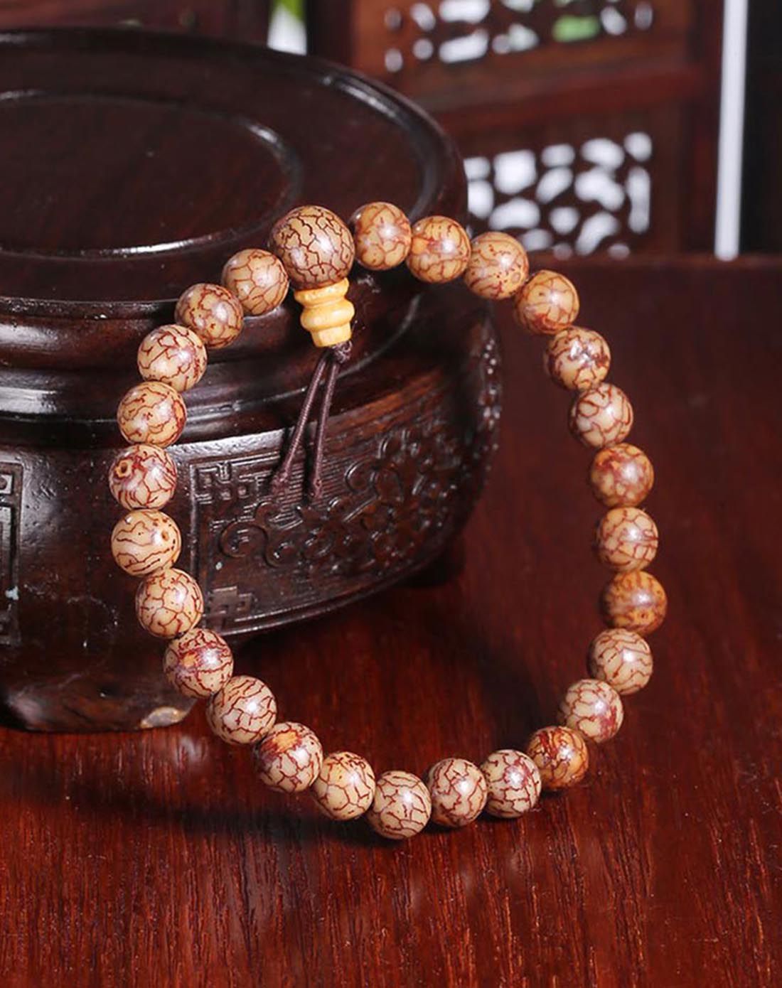 专供 原色小银线菩提子手链