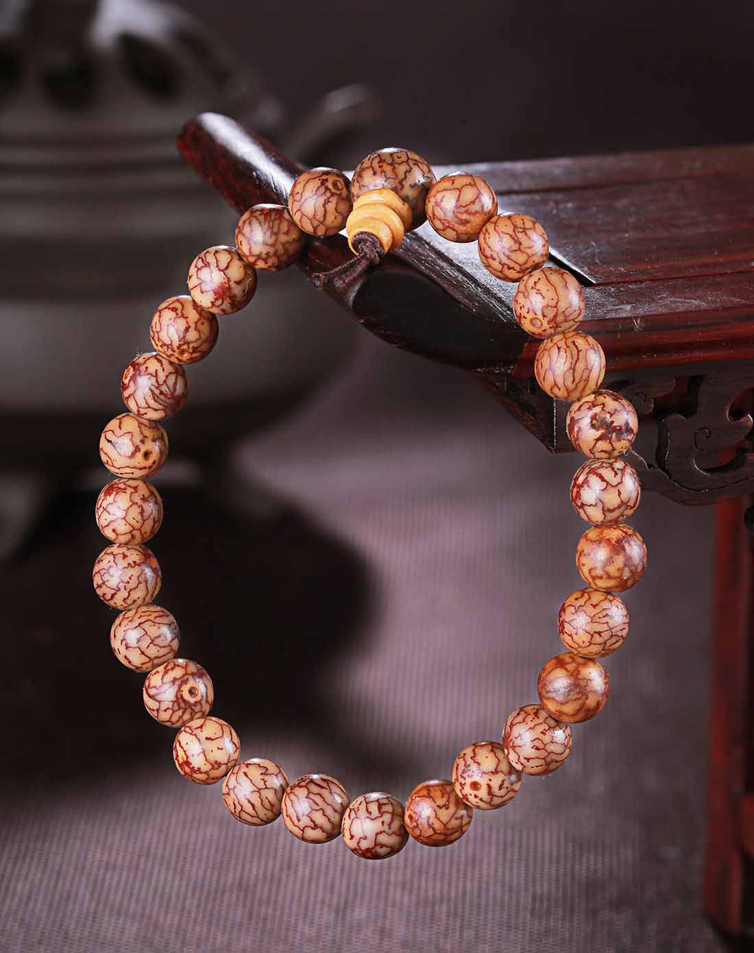 bnlf 原色小银线菩提子手链