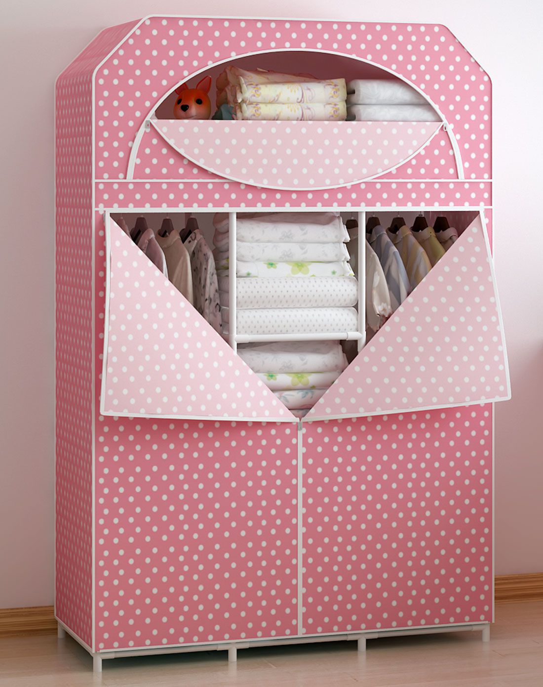 欧式时尚布衣柜简约布衣橱多容量