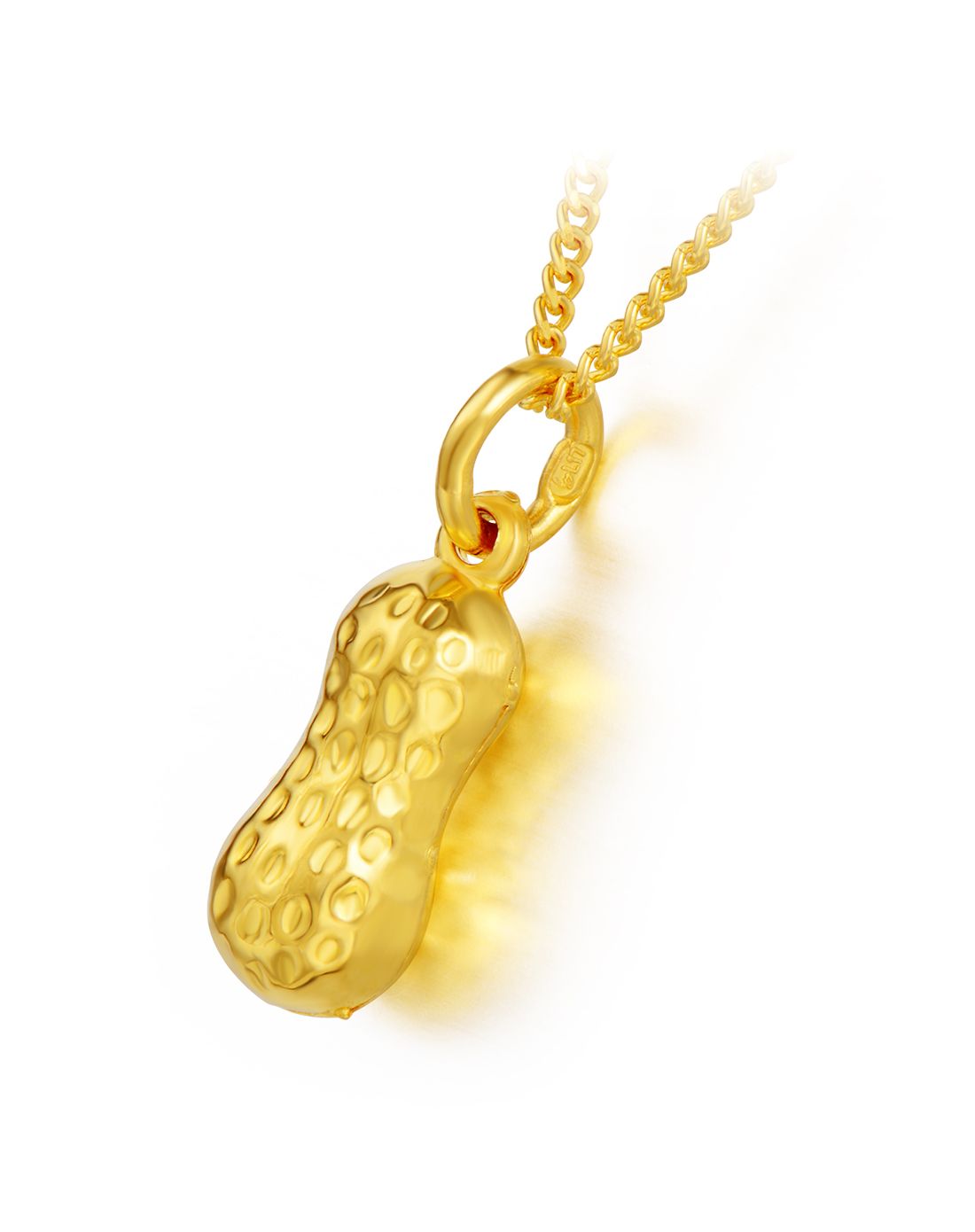 足金黄金花生吊坠 (计价/不含链)约1.21g