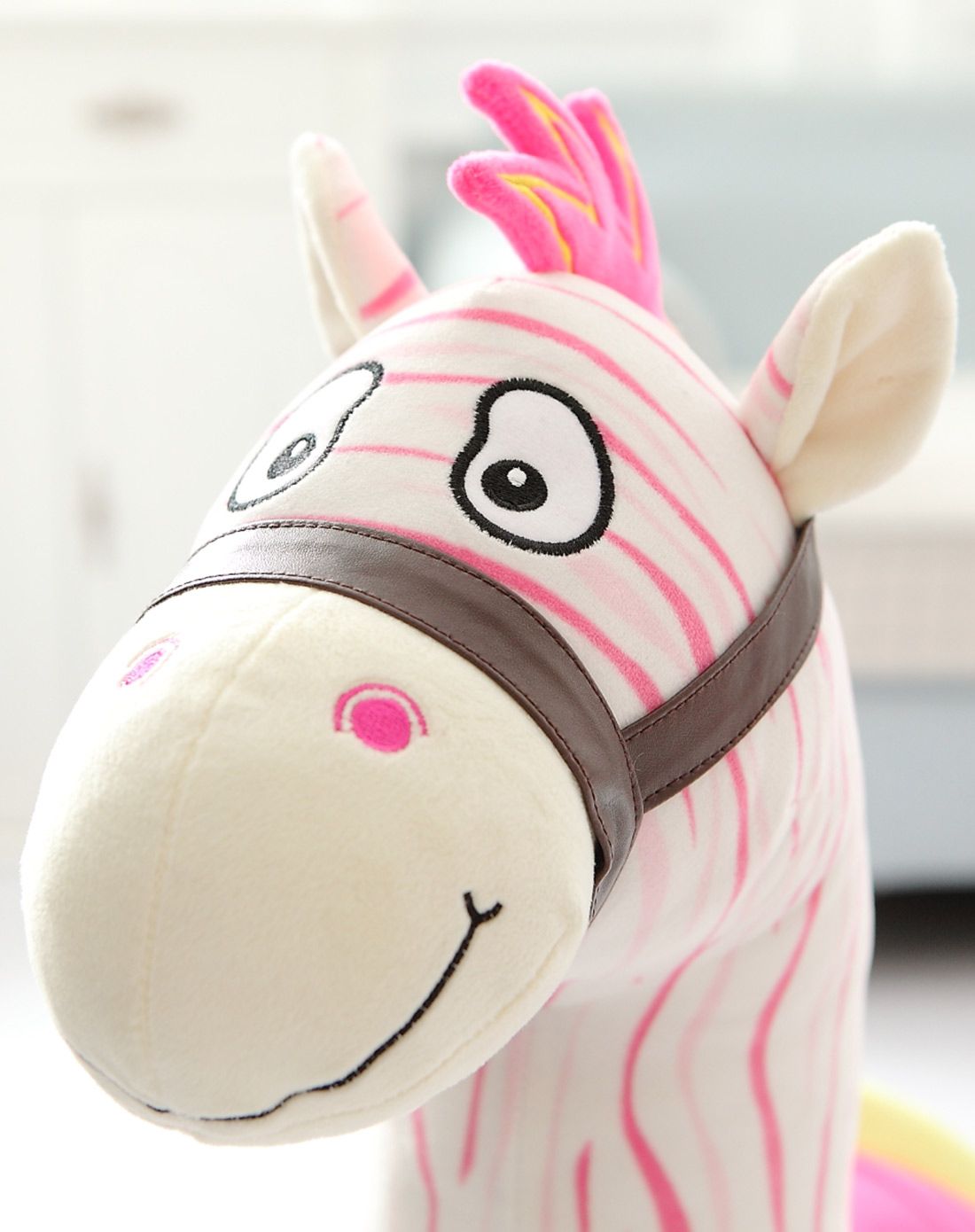 迷彤屋mitongwu玩具专场直发货创意可爱大号摇马-粉色斑马mtw20043901