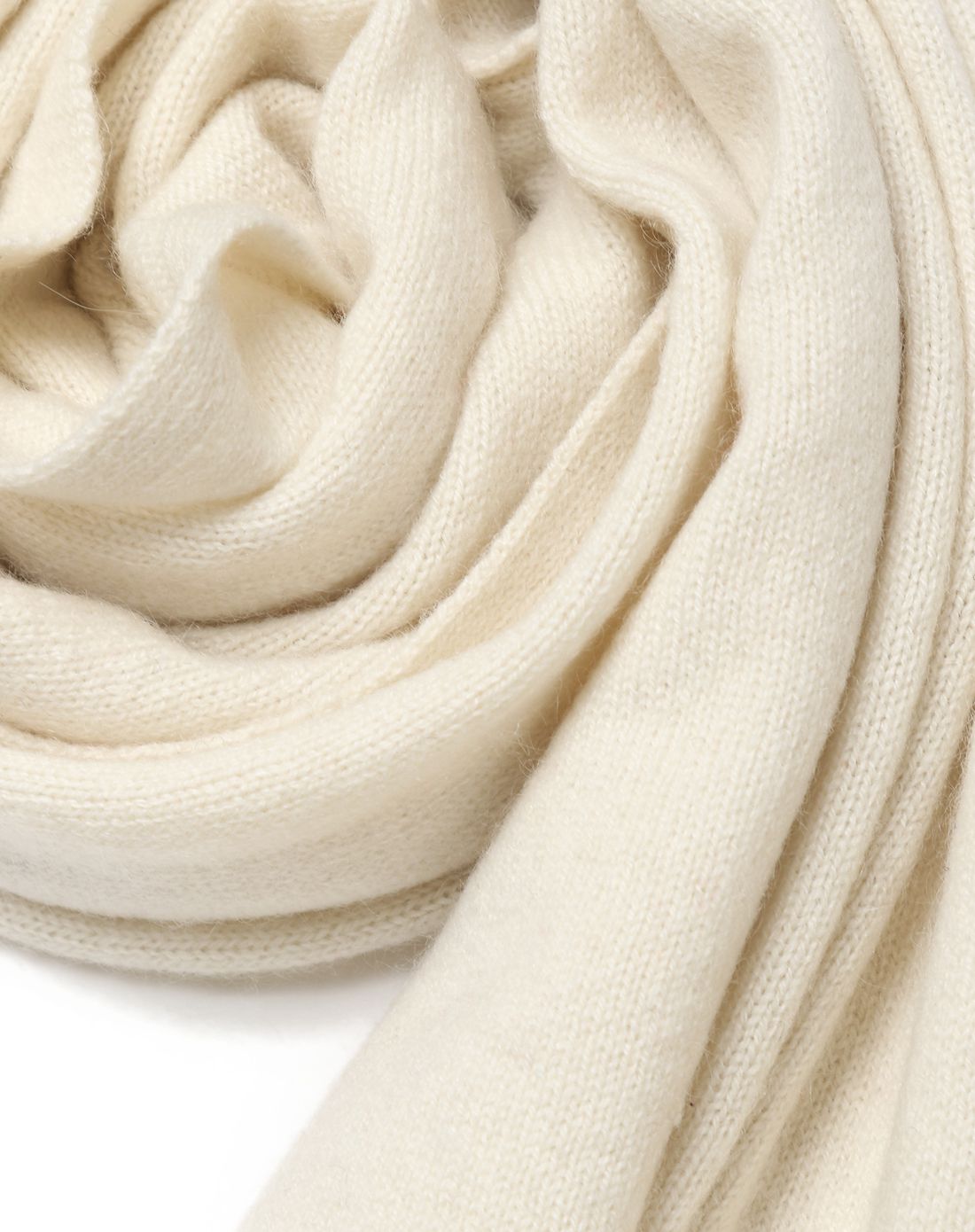 鹿王 素色平针羊绒围巾