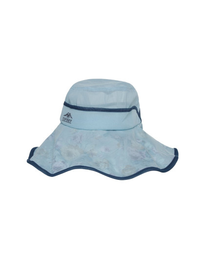 可折叠大沿软边帽浅蓝