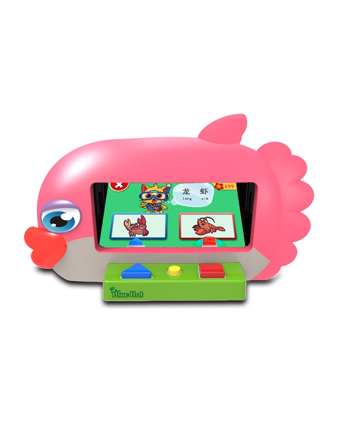 蓝帽子益智早教机3d魔盒 接吻鱼