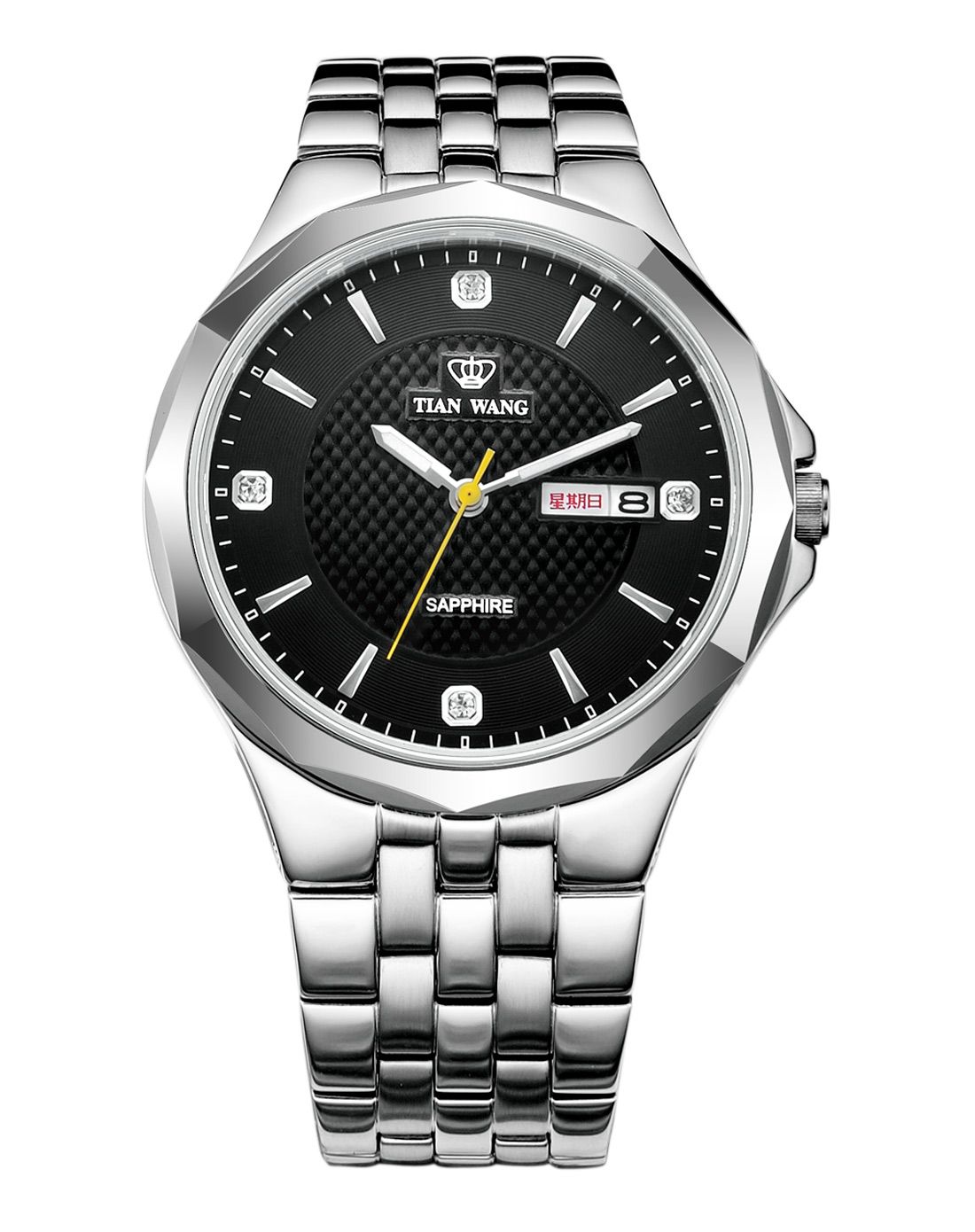 天王tian wang商务休闲活力休闲石英男表gs3755s/dd黑_唯品会