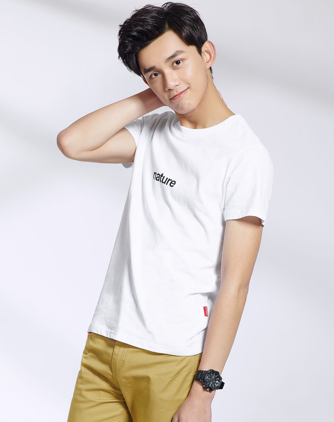 (特惠)【吴磊明星同款】白色t恤