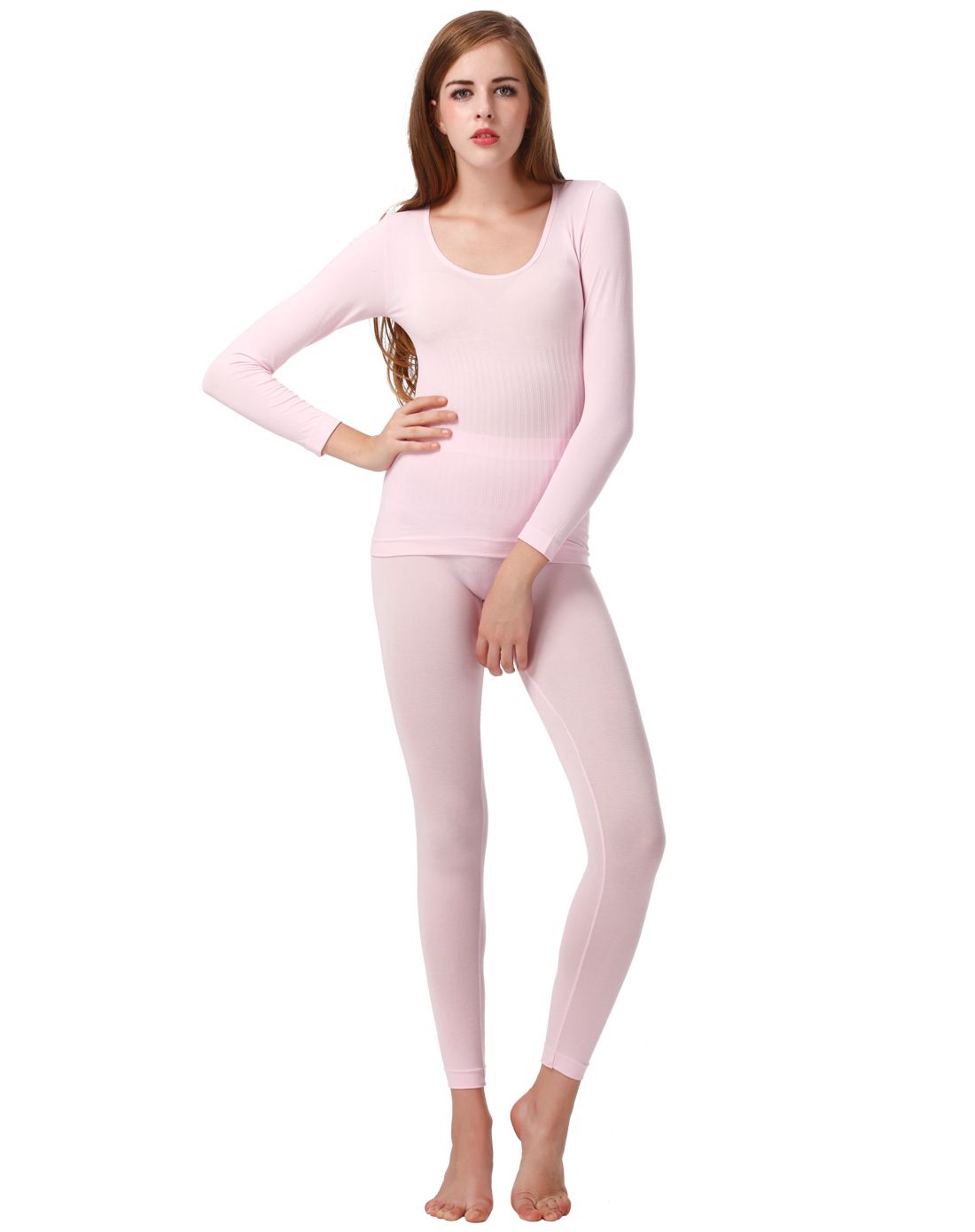 南极人njr女士内衣专场女款粉红妩媚塑身美体内衣套装nya691208_唯品