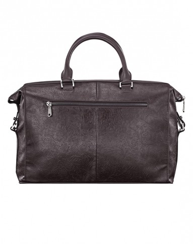 劲霸&cncn男装咖啡精选臻实pu休闲复古印花手提包nptu3258g02_唯品会