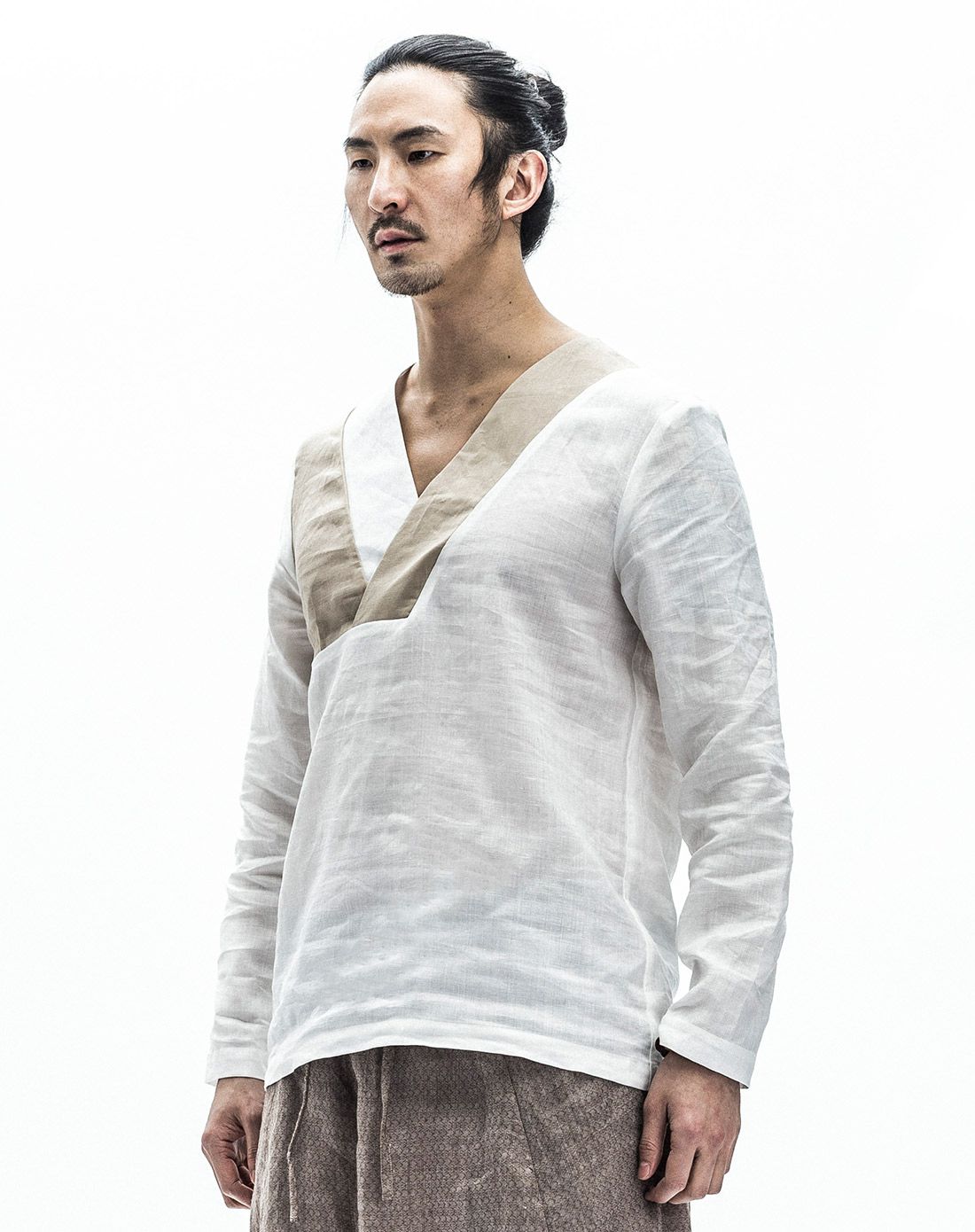 eyensree意树原创国风男装专场 eyensree意树白色t恤