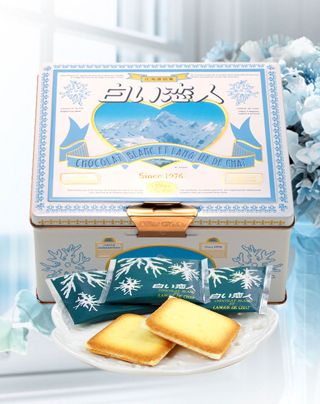 日本白色恋人夹心饼干礼盒396克(11克*36片)